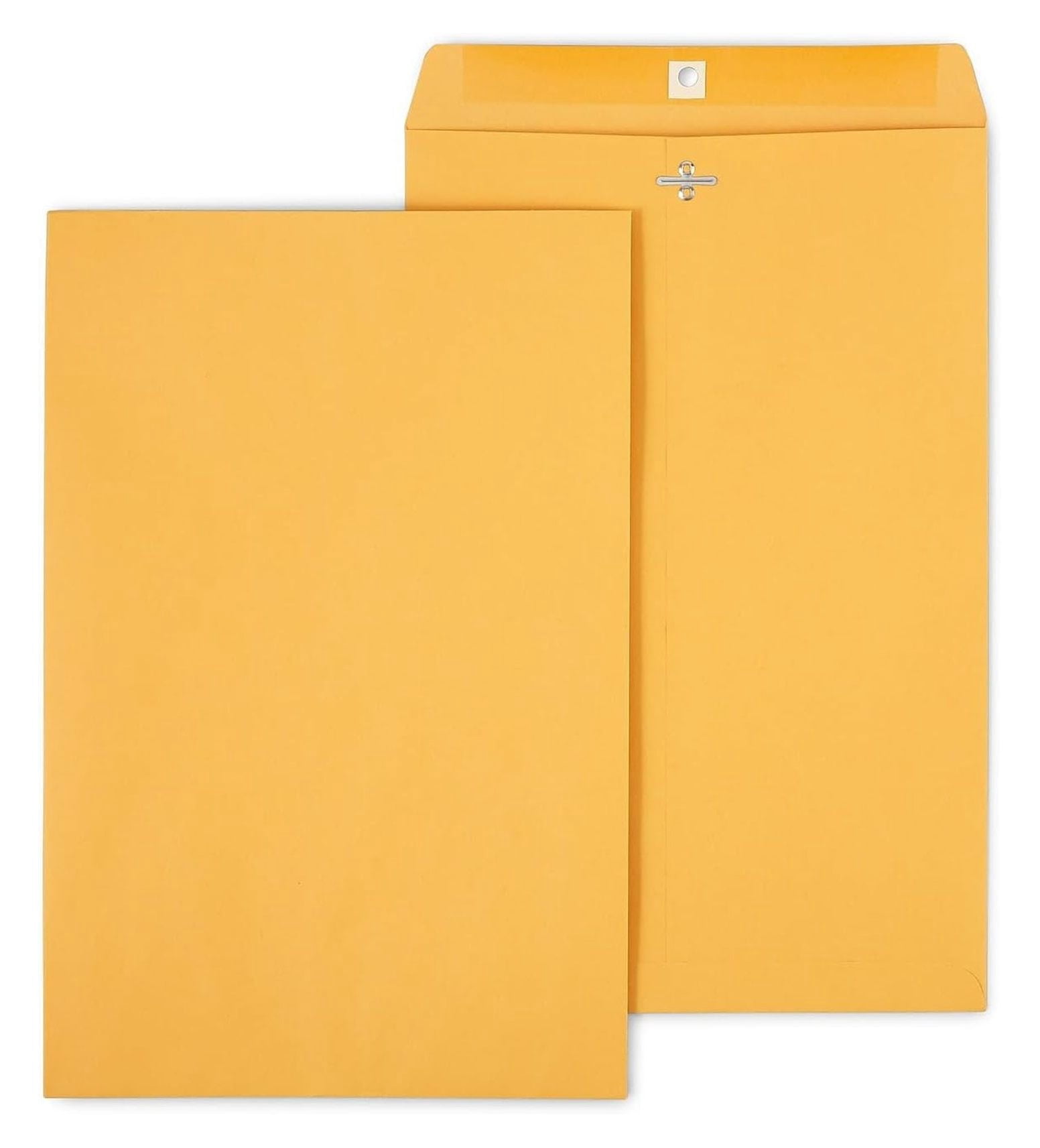 Clasp Envelopes 10 x 15 Inch Brown - 100 Pack - Secure Mailing & Storage - Reusable Metal Clasp - Gummed Flap - Document Filing