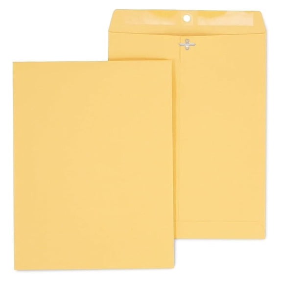 Clasp Envelopes 10x13, Brown Manila Envelopes with Metal Clasp, 100 Pack - Secure Mailing & Filing Envelopes for Documents, Contracts, Reports