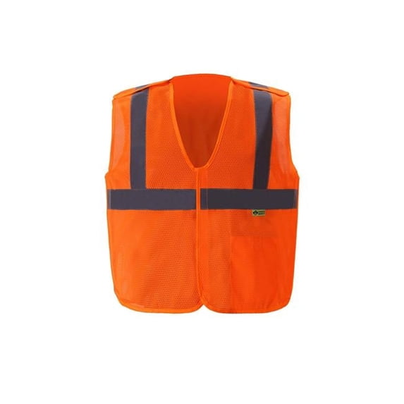 Class 2 Five Point Breakaway Vest, Orange - Medium