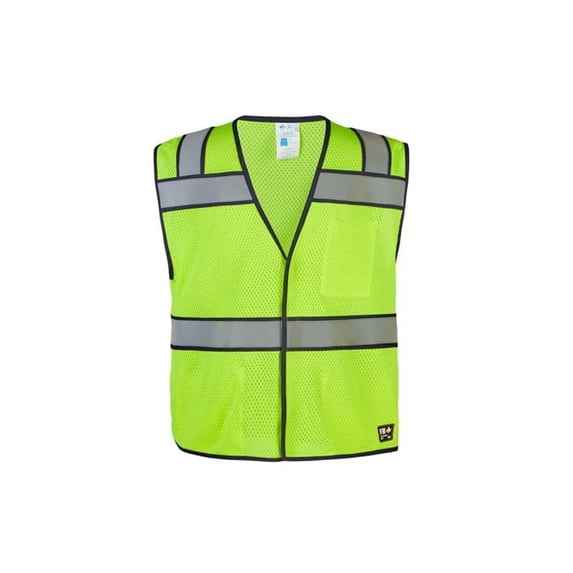 Class 2 Flame Resistant Mesh Safety Vest, Lime - Medium