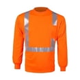 thumbnail image 1 of Class 2 High-Viz Long Sleeve Birdseye T-Shirt, Orange - 5XL, 1 of 1