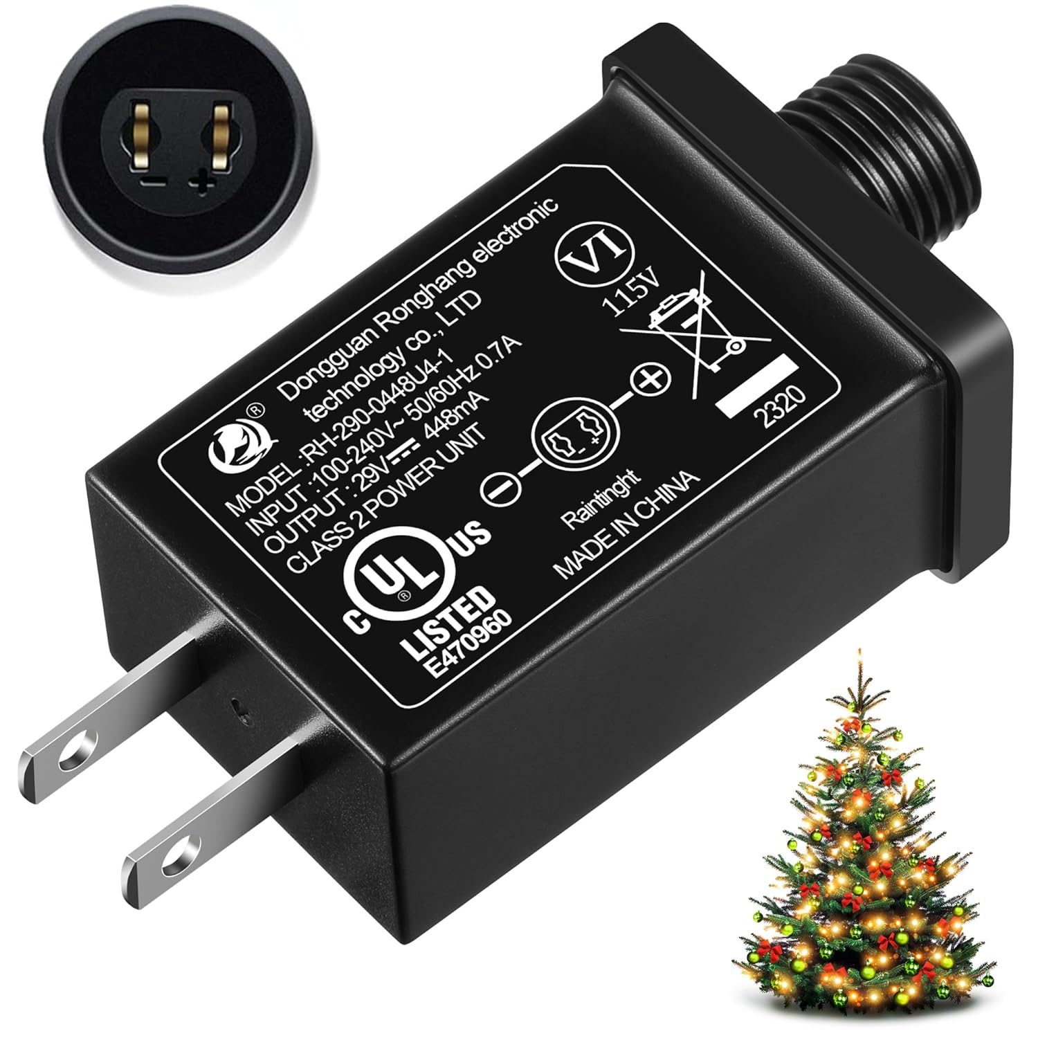Class 2 LED Power Supply 29V 13W Waterproof IP44 US Plug Adapter for