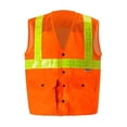 thumbnail image 1 of Class 2 Snap Front Oralite High-Viz Vest, Orange - Large, 1 of 1