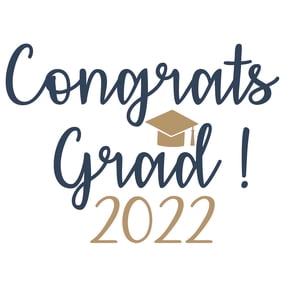 Class Of 2022 Senior Student Bedroom 18" x 28" Graduation Décor Sticker Multicolored Cursive Lettering Art Design Vinyl Wall Decal - Home Living Room Graduation Hat Easy To Apply Wall Decoration