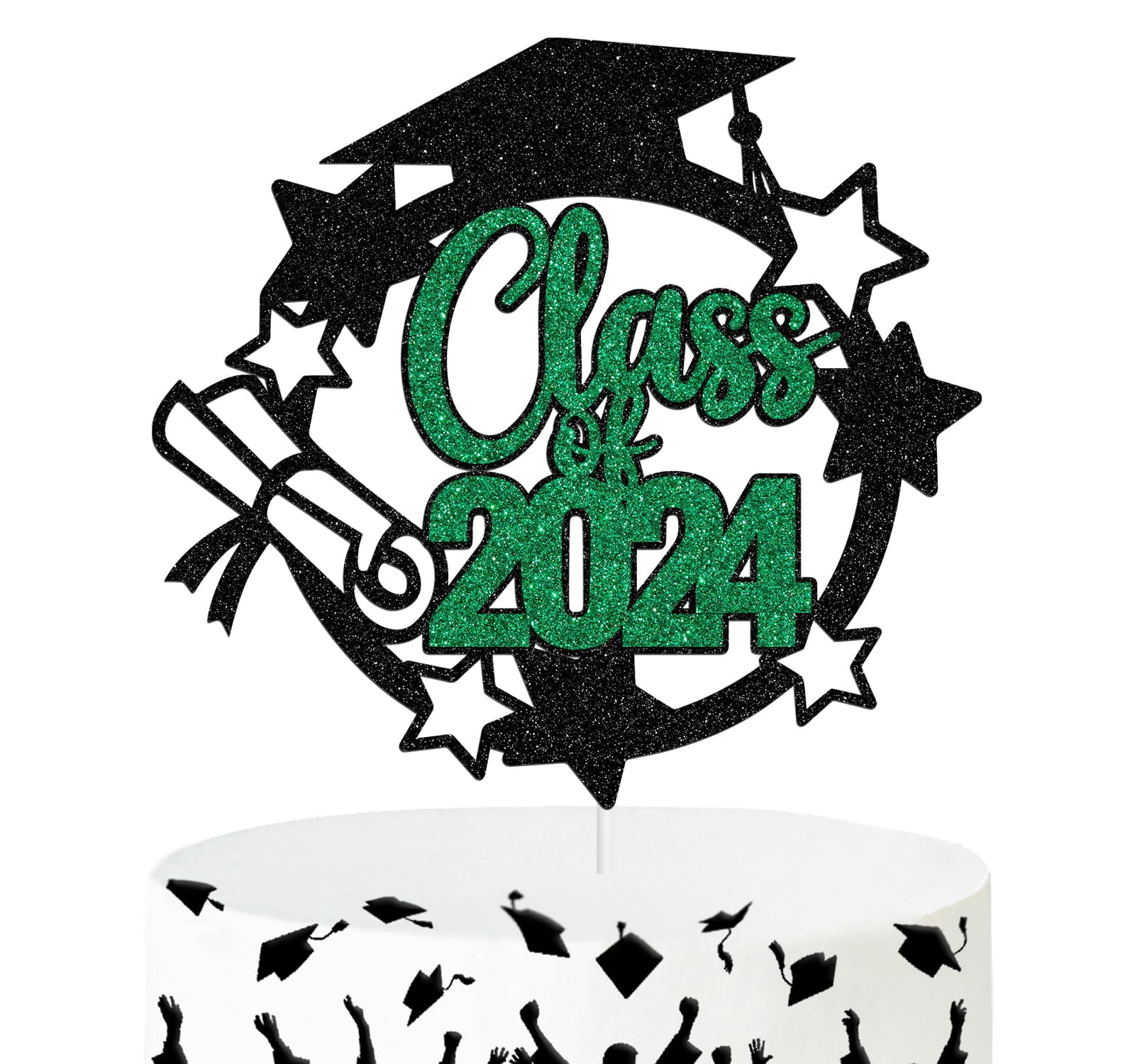 Class of 2024 Cake Topper, Congrats COC1Grad/Finally Done, High School ...