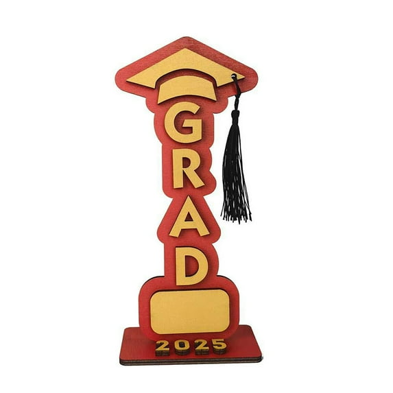 Class of 2025 Graduation Wooden Desktop Ornaments, Back-to-School and Graduation Season Decorations, for Graduation Party Centerpieces and Gifts