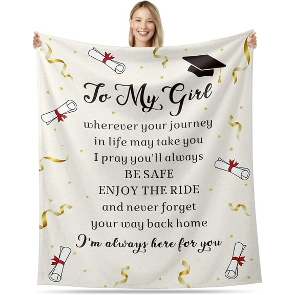 Class of 2025 Senior Graduation Gifts for Her Him High School Senior 2025 Blanket for Women Girls College Graduates Throw Blankets for Women Men Graduation Decorations Nursing School Gifts 50x60