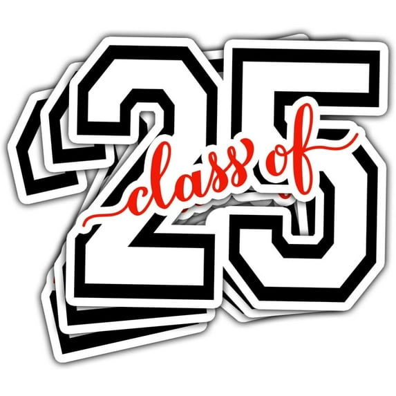 Class of 2025 Stickers, Class of 2025 Decorations, Graduation 2025, 2025 Senior- Stickers for Laptop Water Bottle Phone Car Window Helmet Vinyl Stickers 3 Inches (4x4inch)