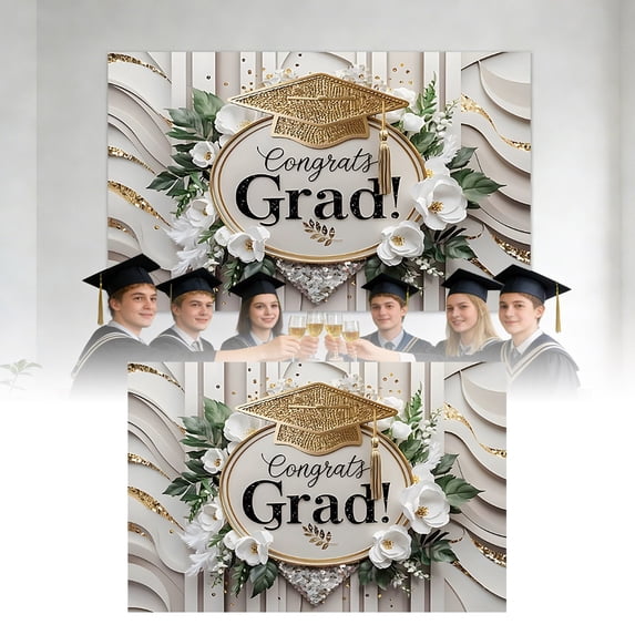 Class of 2026 Banner Backdrop, Graduation Party Decorations 2026, Class ...