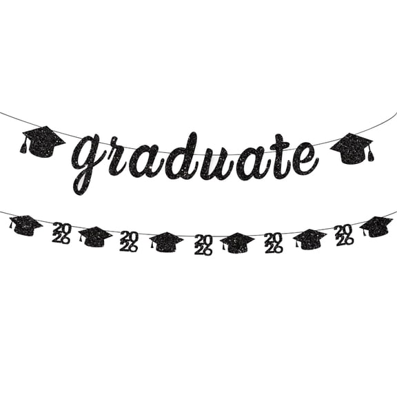 Class Of 2026 Banner,Congratulations Banner,Glitter Congrats Grad Party Decor,Congratulation Grad Party Decor,Graduation Banner 2026,2026 Grad Banner,Congrats Grad Class Of 2026 Banner,Black,1PC