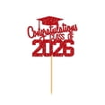 thumbnail image 1 of Class of 2026 Cake Topper Congratulations Grad Glitter Decor, 2026 Graduation Cake Decorations for High School College Party, Finish School Celebration Gift and Party Supplies, 1PC, 1 of 6