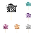 thumbnail image 1 of Class of 2026 Cake Topper Congratulations Grad Glitter Decor, 2026 Graduation Cake Decorations for High School College Party, Finish School Celebration Gift and Party Supplies, 6PCS, 1 of 7