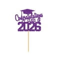 thumbnail image 1 of Class of 2026 Glitter Congratulations Cake Topper 5.9 Inch, Congrats Grad Decorations for High School College Senior Graduation Celebration Party Decor and Supplies, 1 of 6