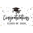 thumbnail image 1 of Class of 2026 Gold Stars Graduation Banner Backdrops, Grad Party Photo Backgrounds Graduation Ceremony Posters,HD Print Backdrops for High School College Commencement Celebration Photo Booth,White, 1 of 9