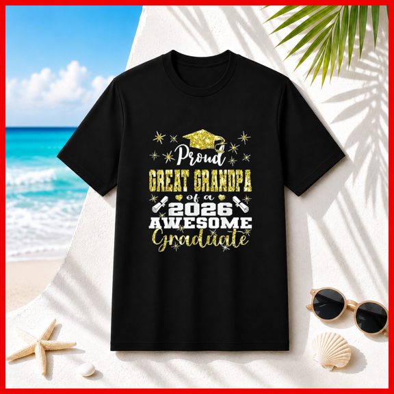 Class 2026 Graduate Proud Family Graduation Awesome Unisex T-Shirt, S-5XL