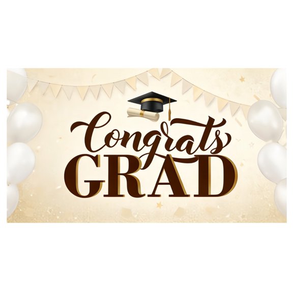 Class of 2026 Graduation Backdrop 188x82 Inch Extra Large Congrats Grad Banner Congratulations Decor for High School College Party Photography Background