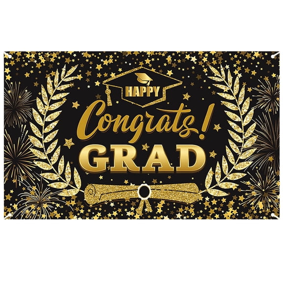 Class of 2026 Graduation Banner - 70x43 Inch Photo Backdrop and Party Decor in Multiple Colors, Congratulations Graduate Banner for High School or College, Grad Party Supplies
