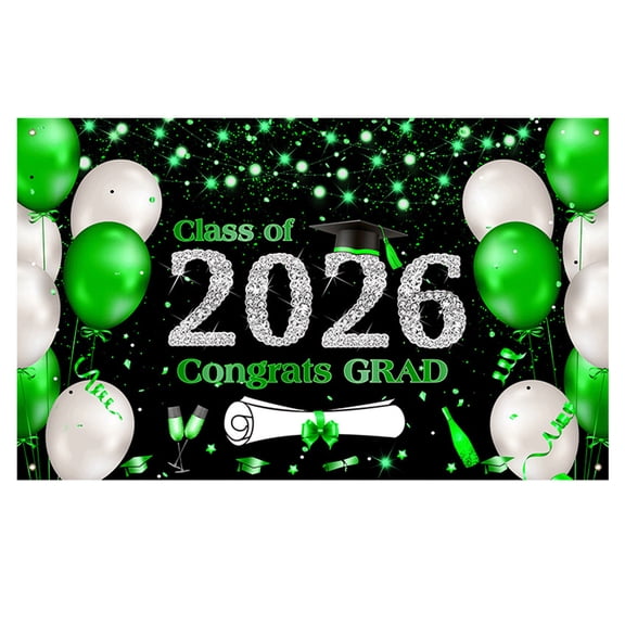 Class of 2026 Graduation Banner - 70x43 Inch Photo Backdrop and Party Decor in Multiple Colors, Congratulations Graduate Banner for High School or College, Grad Party Supplies