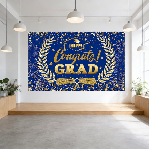 Class of 2026 Graduation Banner 8 Styles Large Graduation Photo Booth Backdrop for High School College Graduation Party Indoor Outdoor Decor(70.87x43.31in)