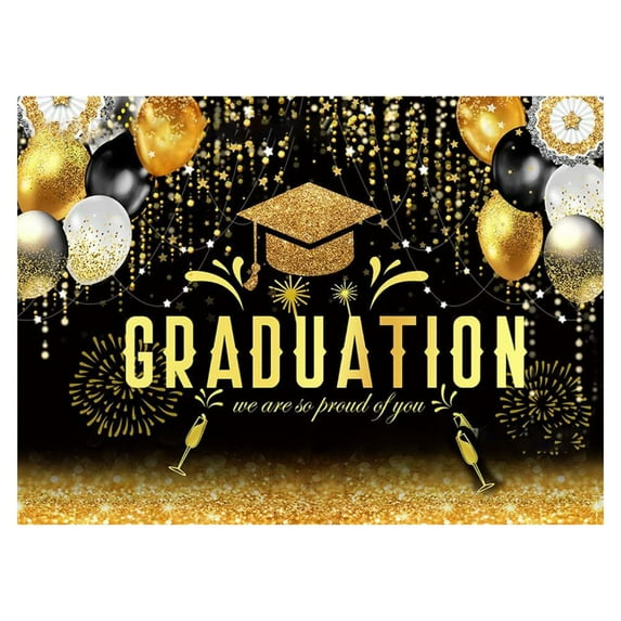 Class of 2026 Graduation Banner Backdrop Decor, Large Congratulations Grad Party Wall Hanging Decoration for Senior Night, Ceremony and Graduate Celebration Photo Background (59 x 39 inch)