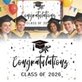thumbnail image 1 of Class of 2026 Graduation Banner, Graduation Decorations 2026, Graduation Party Decorations, Graduation Banner, White Graduation Party Backdrop Decorations for College Decor 1Pcs, 1 of 9