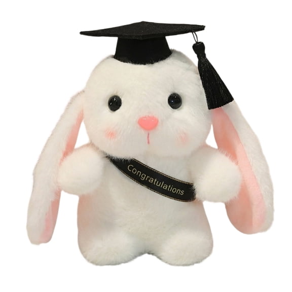 Class of 2026 Graduation Bunny Plush Toy, 7-inch Stuffed Rabbit with Cap Plush, Class of 2026 Congrats Keepsake Gift for Teens, Students, Kindergarten, High School or College