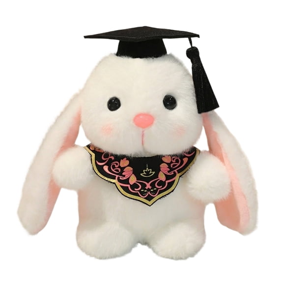 Class of 2026 Graduation Bunny Plush Toy, 7-inch Stuffed Rabbit with Cap Plush, Class of 2026 Congrats Keepsake Gift for Teens, Students, Kindergarten, High School or College