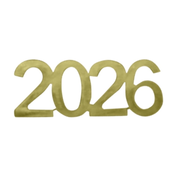 Class of 2026 Graduation Confetti, Solid Metallic Gold Table Scatter, Festive Paper Scraps for Celebration Party, Graduation Ceremony Decor and Favors