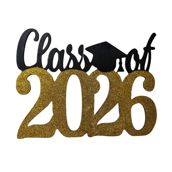 Class of 2026 Graduation Door Hanger, Wooden Sign Photo Booth Prop for High School College Parties, Rustic Hanging Wall Decor for Graduates Room Backdrop, Handmade Keepsake