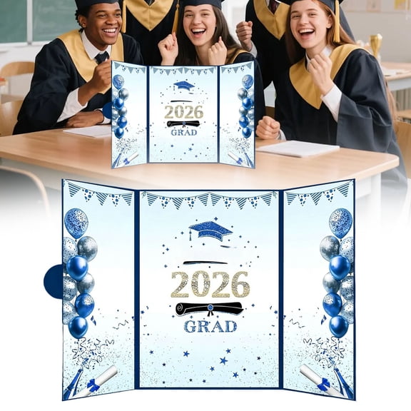 Class Of 2026 Graduation Guest Book Alternative, Blue Graduation Signature Book Congrats Certificate, Perfect Graduation Keepsake Book & Graduation Party Decor For College High School Graduation