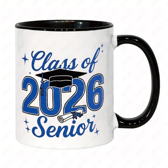 Class of 2026 Graduation Mug 11oz Insulated Coffee Cup with Diploma Graduation Cap Design Blue Stars Reusable Hot Cold Drink Christmas Valentines Birthday Graduates Christmas Decor