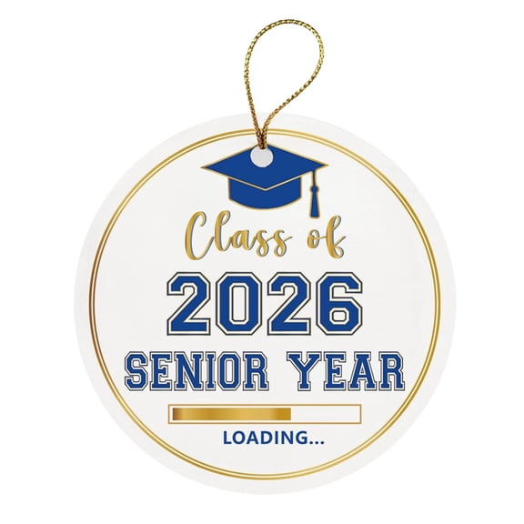 Class of 2026 Graduation Ornaments, Senior Year Christmas Tree Ornament - Ceramic Graduation Gift for High School, College, Women, Daughter & Party Decorations