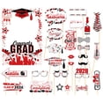 thumbnail image 1 of Class of 2026 Graduation Photo Booth Props Large Paper Photo Frame Graduation Party Photo Booth Supplies Red Black Graduation Celebration Decor for Class of 2026 Grad Party Pack, 1 of 8