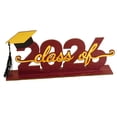 thumbnail image 1 of Class of 2026 Graduation Table Sign Decor, Wooden Cap and Tassel Tabletop Display, College Keepsake Photo Prop and Grad Party Centerpiece for Graduation Party Supplies (Red), 1 of 8