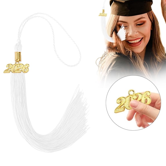 Class of 2026 Graduation Tassels, Graduation Cap Decorations, 2026 Graduation Decorations, Year Grad Cap Decoration for Bachelor Gown Cap College Graduation Ceremony Accessories 1Pcs