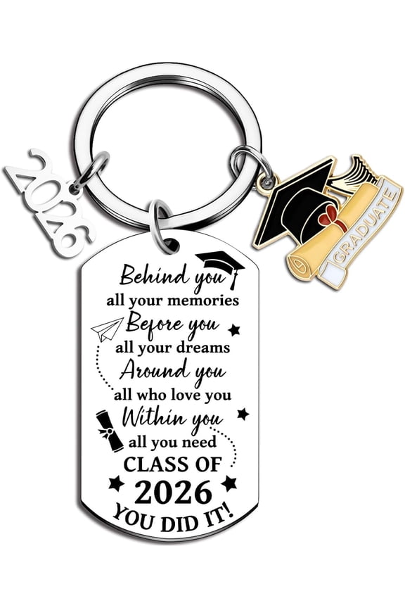 Class of 2026 Keychain Graduation Gifts for Her Him 2026 Graduation Gift Grad Gifts Daughter Son Unique College Gift Ideas Present for High School Senior Masters Degree Students