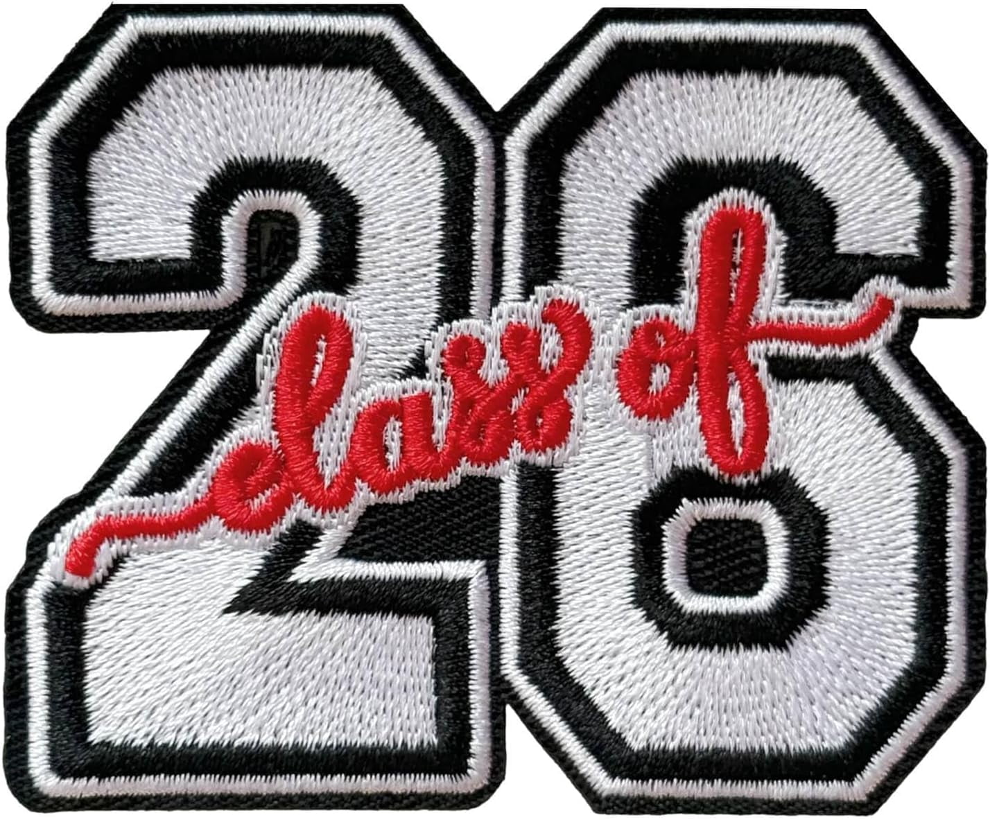 Class of 2026 Senior Graduation Student Patch, Iron-on/Sew-on Funny Patch Embroidered Applique Patches Badge for Clothing, Jackets, Backpacks, Hats, Jeans, DIY Accessories & Crafts, Bags