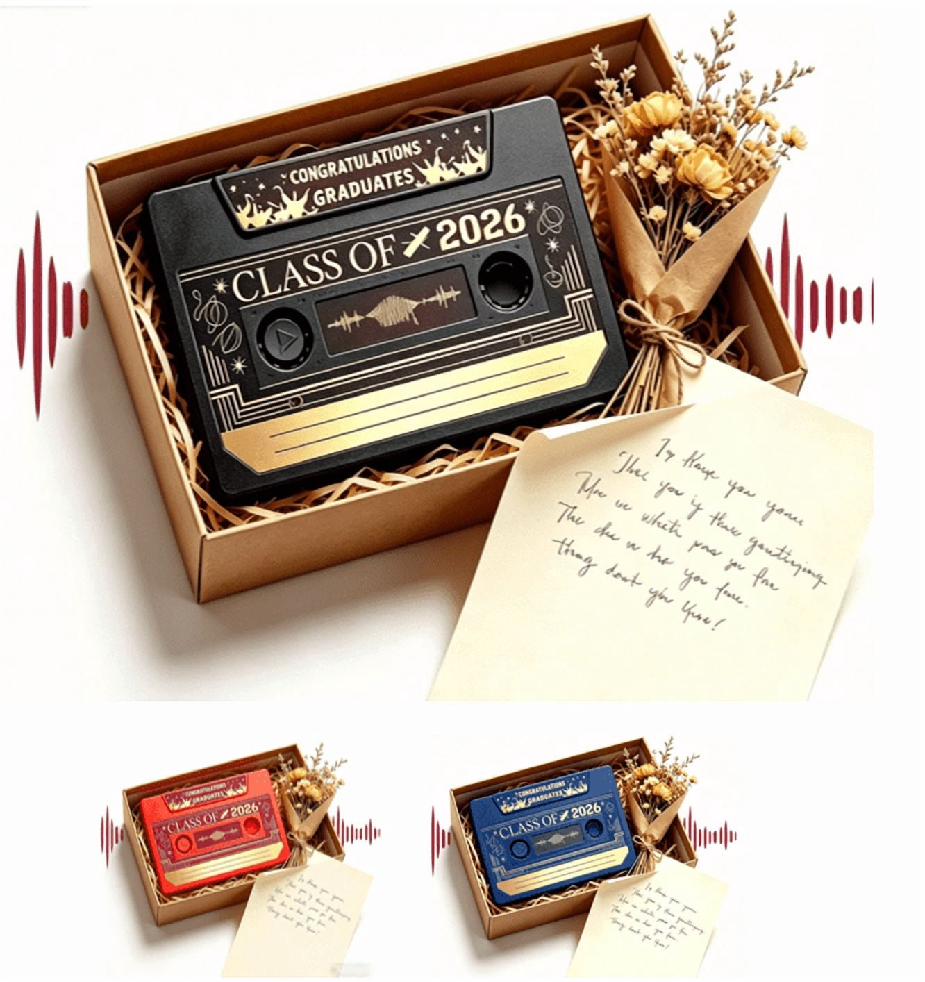 Class of 2026 Voice Recordable Graduation Keepsake, Retro Cassette Tape ...