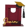thumbnail image 1 of Class of 2026 Wooden Graduation Picture Frame, Vertical Portrait Shadow Box Desktop Ornament, Commemorative Photo Display for Graduates,Graduation Season Wooden Three-dimensional Photo Frame,Red, 1 of 9