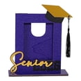 thumbnail image 1 of Class of 2026 Wooden Graduation Picture Frame, Vertical Portrait Shadow Box Desktop Ornament, Commemorative Photo Display for Graduates,Graduation Season Wooden Three-dimensional Photo Frame,Blue, 1 of 9