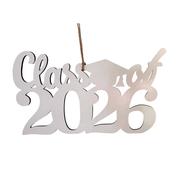Class of 2026 Wooden Graduation Sign, Glitter 2026 Graduation Party Decoration, Graduation Photo Booth Prop for High School College Graduation Decor, Table Centerpiece Party Supplies