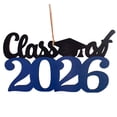 thumbnail image 1 of Class of 2026 Wooden Graduation Sign, Glitter 2026 Graduation Party Decoration, Graduation Photo Booth Prop for High School College Graduation Decor, Table Centerpiece Party Supplies, 1 of 5
