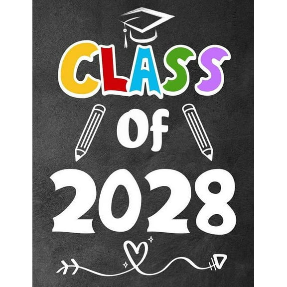 Class of 2028: Funny Back To School notebook, Gift For Girls and Boys,109 College Ruled Line Paper, Cute School Notebook, (Paperback)