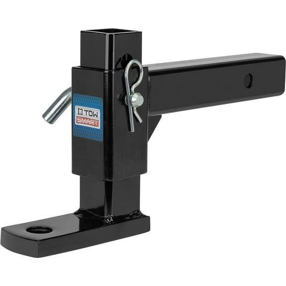 Class 3 5,000 lb Adjustable Height from 7-1/2" Drop to 6-1/4" Rise Reversible Trailer Hitch Ball Mount