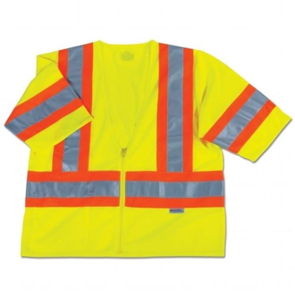Class 3 Class-3 Two-Tone Vest - Lime - Large & XLarge