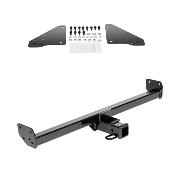 Class 3 Trailer Hitch 2 Inch Receiver 6000 lbs Q345B Steel Tube Frame Compatible with 2020 2024 Toyota RAV4 Multi Fit for Ball Mount Cargo Carrier Bike Rack Tow Hook Black