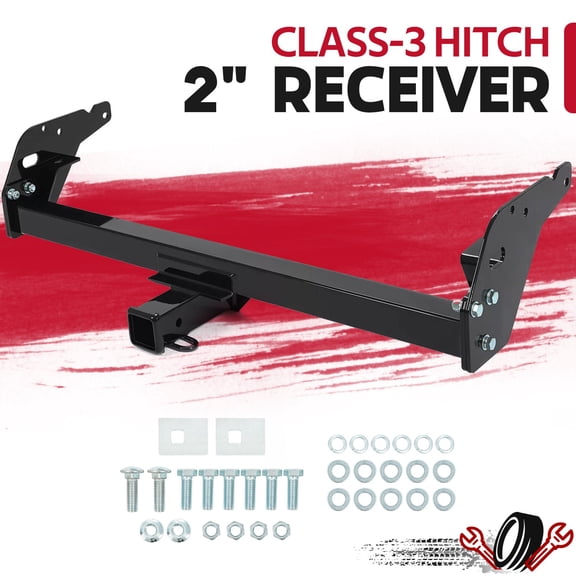 Class 3 Trailer Rear Bumper Tow Hitch Receiver 2" For Toyota Tacoma 95-04 Black