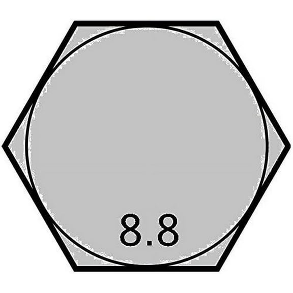 Class 8.8 Hex Head Cap Screws, M8-1.25, 50 mm Lg. - (Pack of 25)