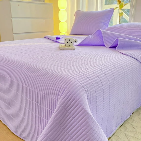 Class A Fiber Mattress | Student Bed | Washable Sanding Thickened Soft Padded Mattress | Purple Polyester | 150X230Cm | Foldable & Breathable
