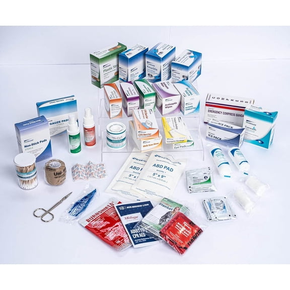 Class-A First Aid Refill Kit Without Cabinet | Meets ANSI/OSHA Z308.1-2015 Standards | Over 600 Pieces